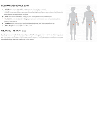 How to measure guide.