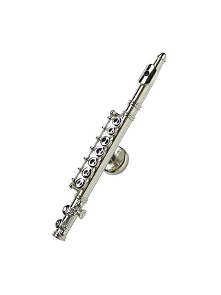 A magnet that looks like a silver flute.