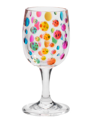 Satin Pearl Acrylic Wine Glass
