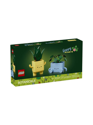 The LEGO Botanicals Happy Plants box on a white background.