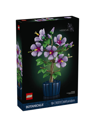 The LEGO Botanicals Hibiscus box on a white background.