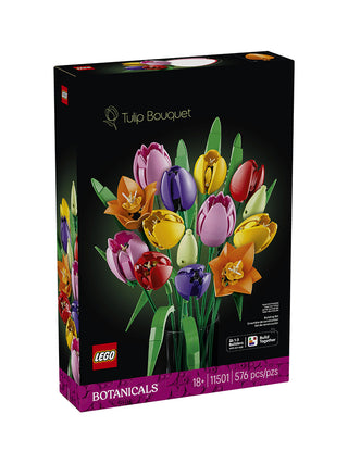 The LEGO Tulip Bouquet box on a white background.