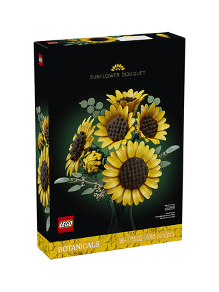 The LEGO Botanicals Sunflower Bouquet box on a white background.