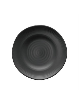 Melamine Black Satin 6.25" Round Plate