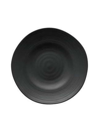 Melamine Black Satin 8.75" Round Plate