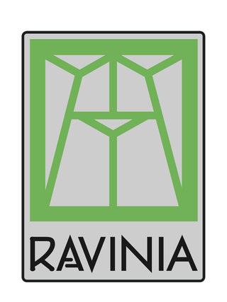 The Martin Theatre logo in green and Ravinia brand in black lettering on a white background.