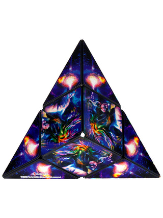 A triangle featuring the jumbie cosmic surfer design.
