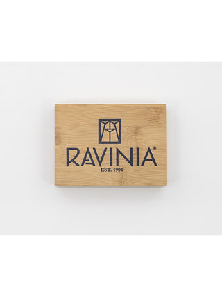 A bamboo box with Ravinia Est.1904 on the lid.