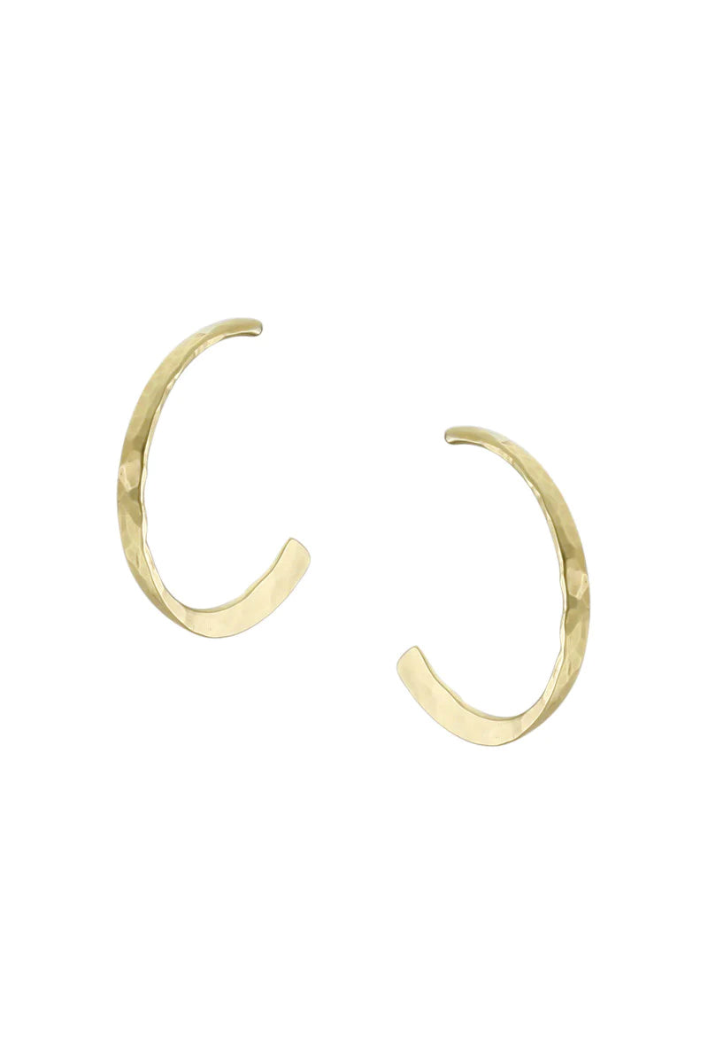 Details 185+ hammered brass hoop earrings latest
